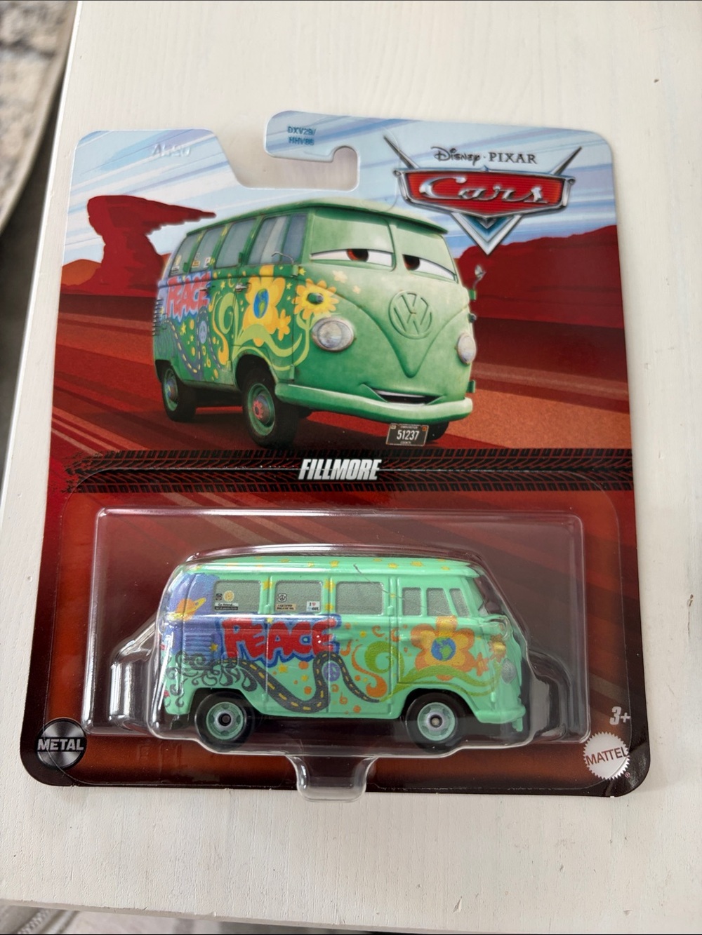 Disney Cars movie Fillmore Green Peace Van die cast car. New. - Picture 2 of 5